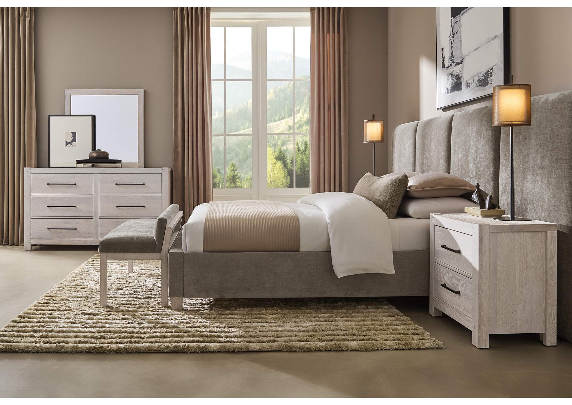 Joinery-Washed White Oak Dresser - 6 Drawer image 3