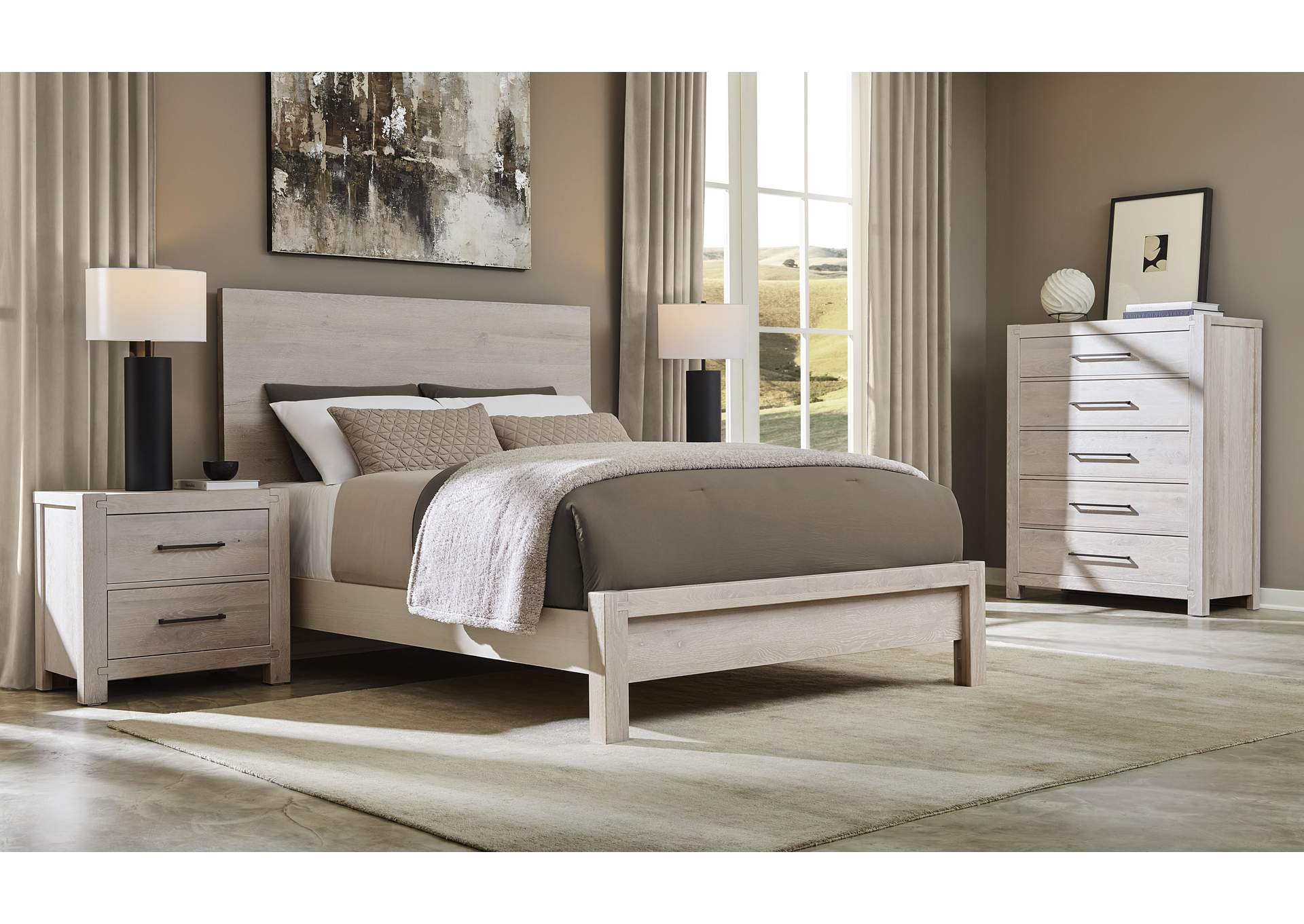 Joinery-Washed White Oak Chest - 5 Drawer image 5