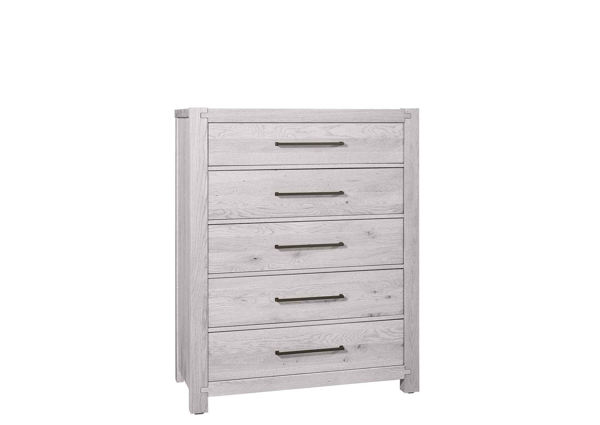 Joinery-Washed White Oak Chest - 5 Drawer image 1