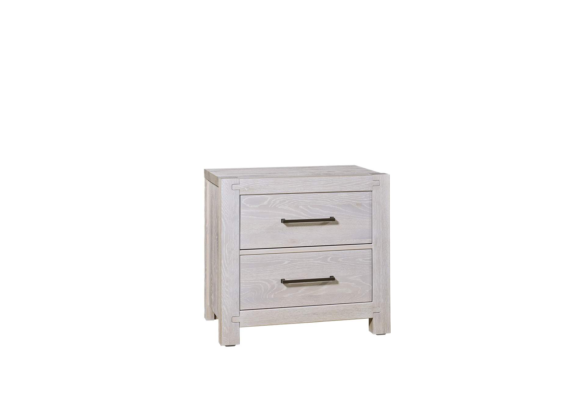 Joinery-Washed White Oak Night Stand - 2 Drawer image 1