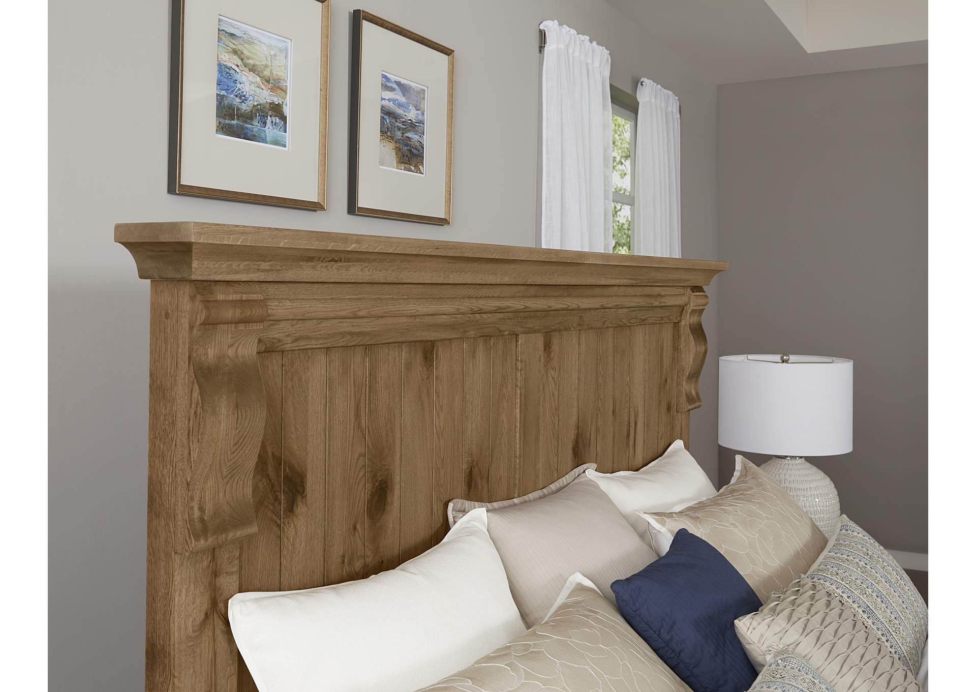 Yosemite - Natural King Corbel Bed