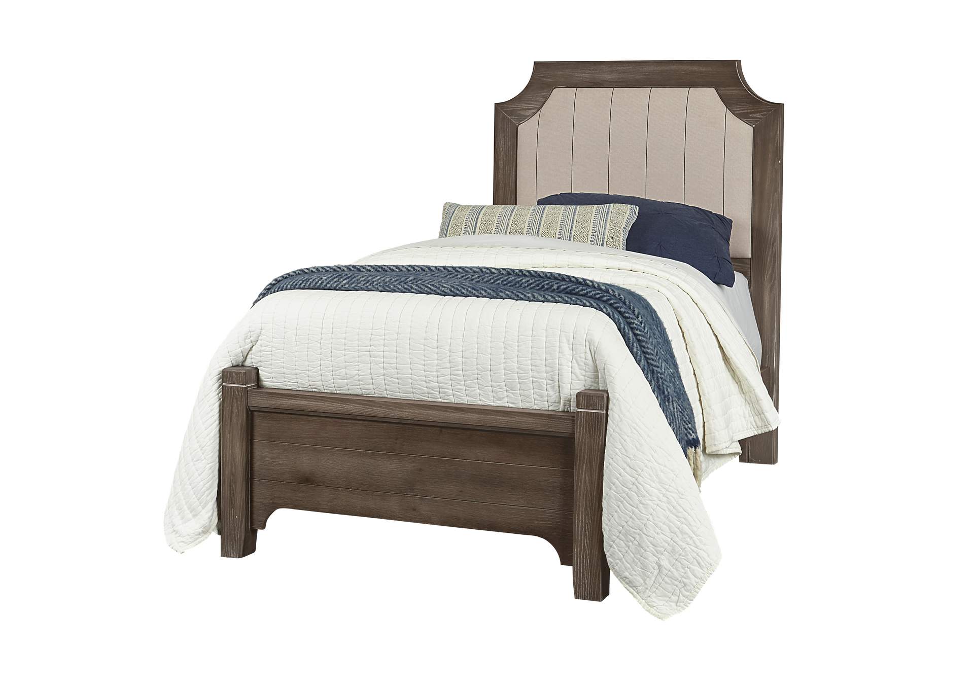 740 - Bungalow-Folkstone Twin Upholstered Bed 