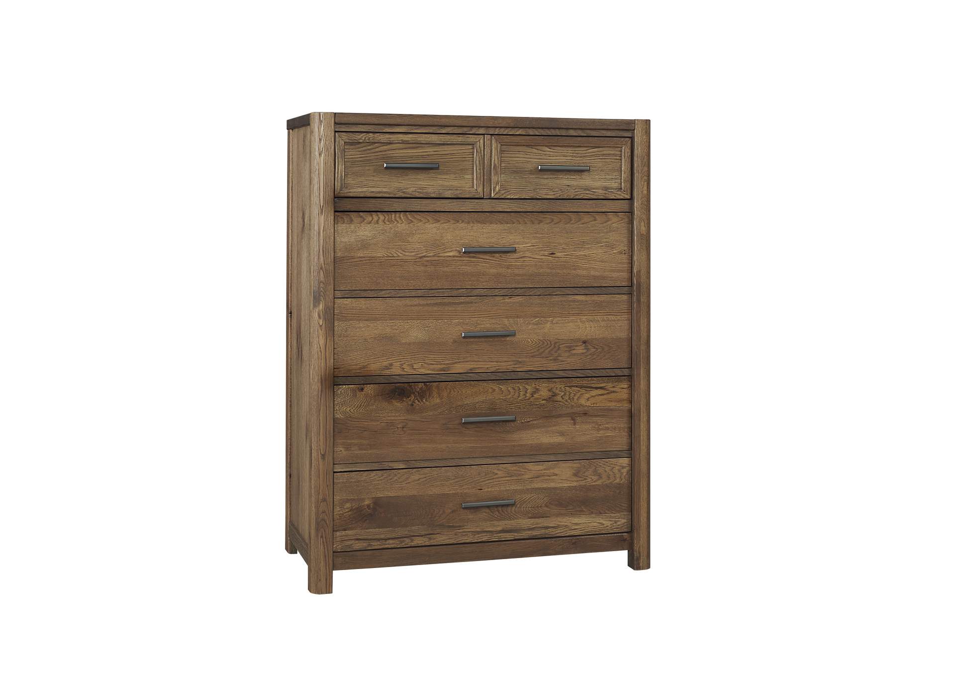 Crafted Oak-Natural Chest - 5 Drawer