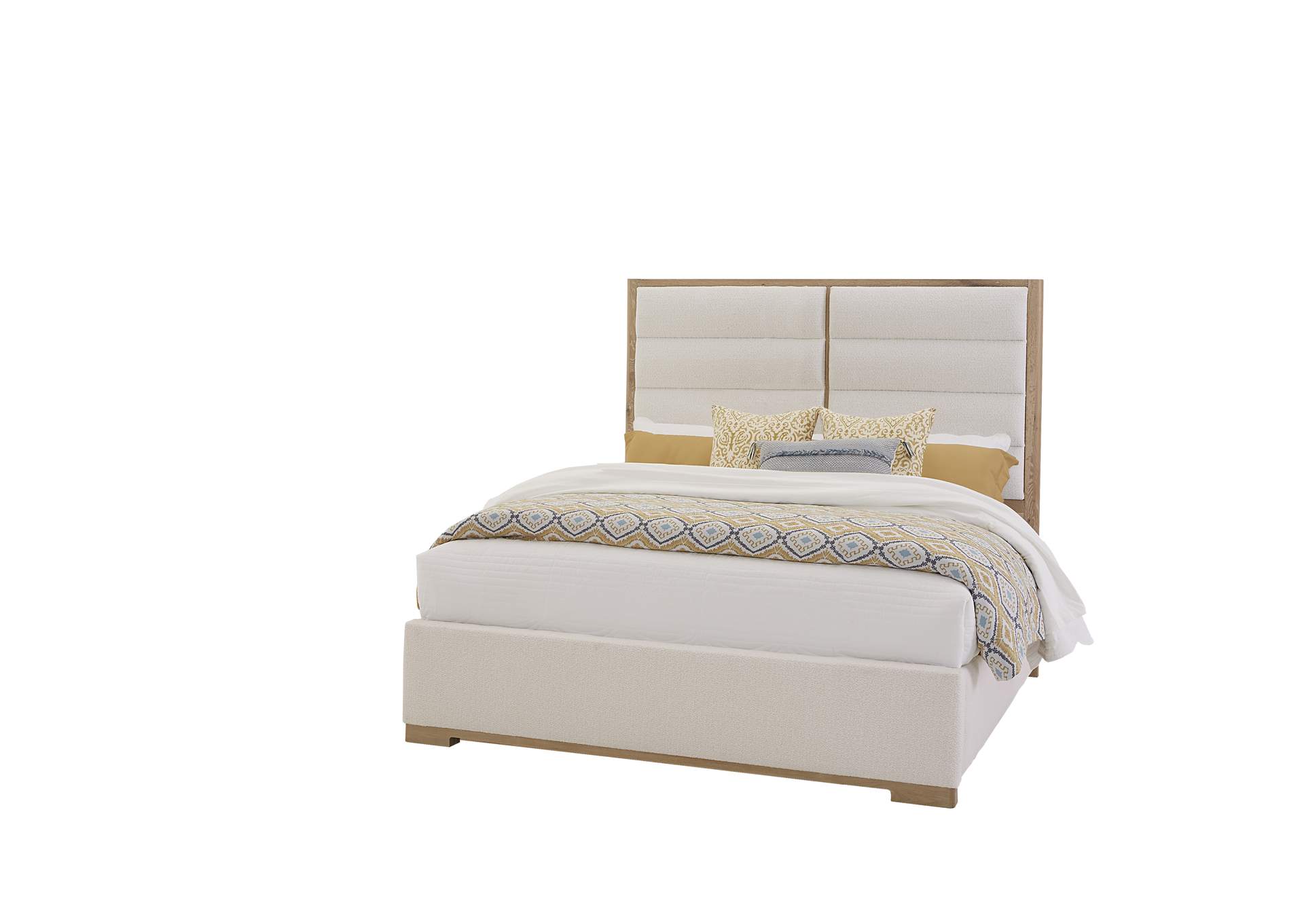 Crafted Oak-Bleached White Erin'S Queen Uph - White