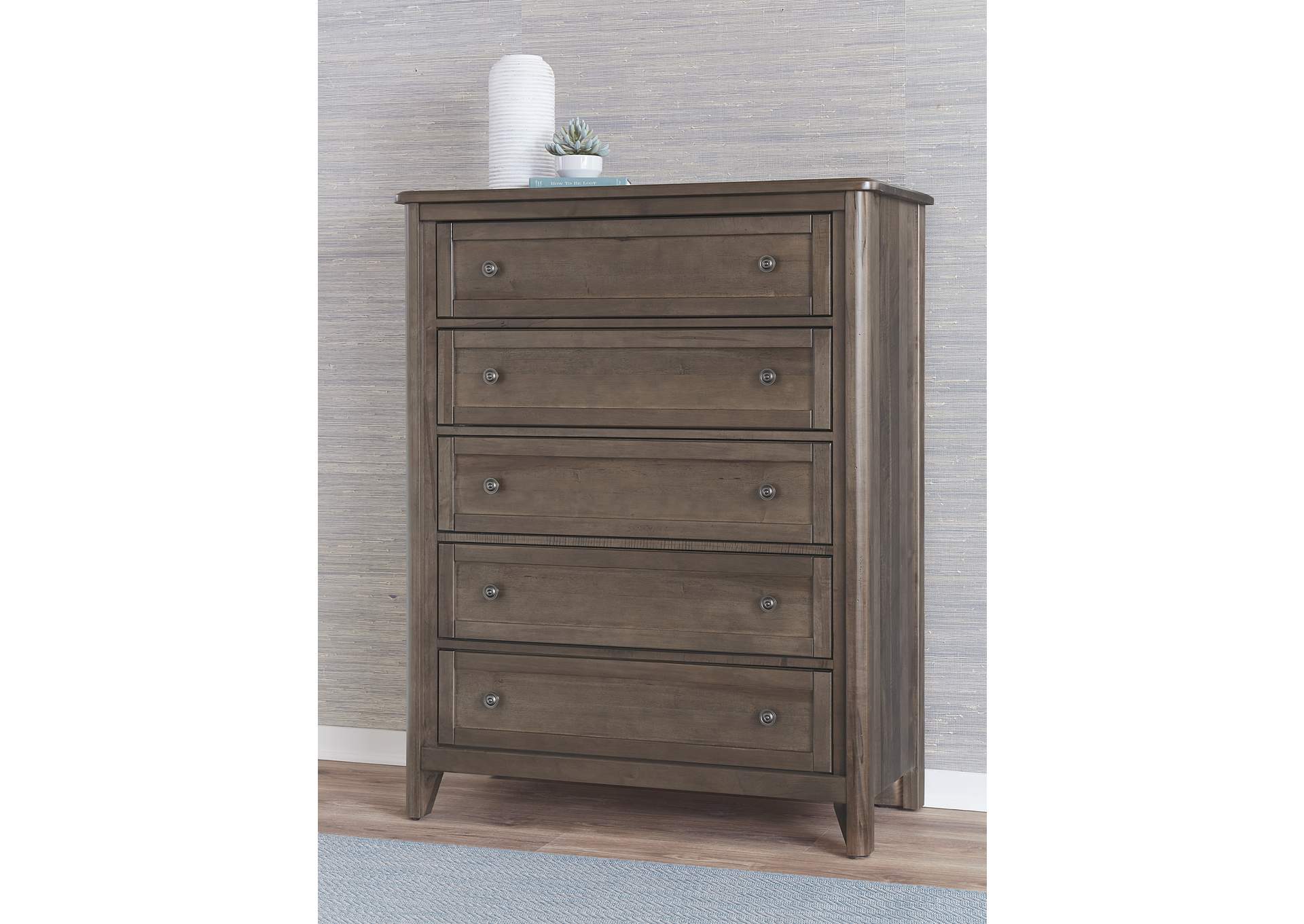 Woodbridge - Dark Cashmere Chest - 5 Drawer