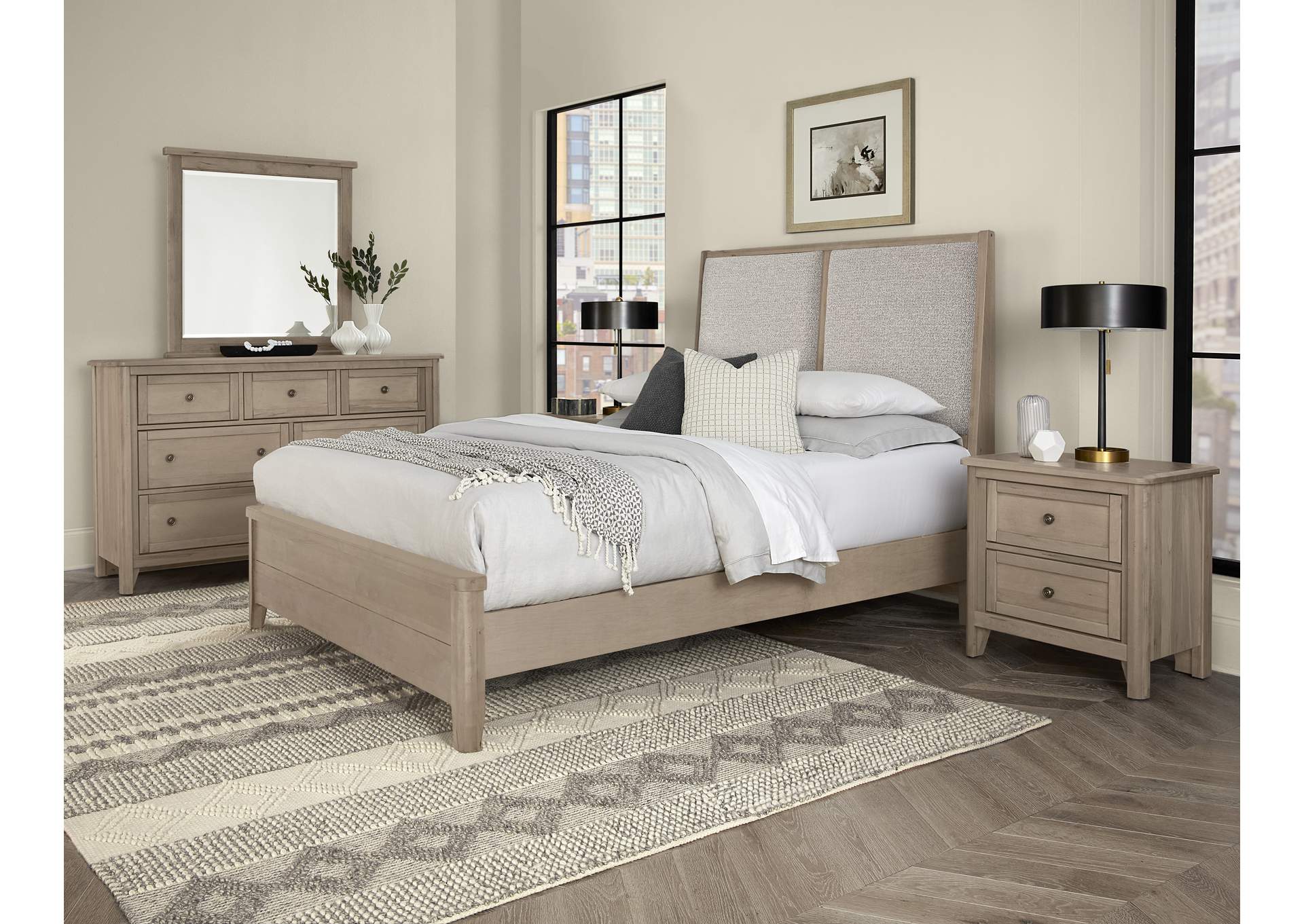 Woodbridge-Shadow Grey Landscape Mirror
