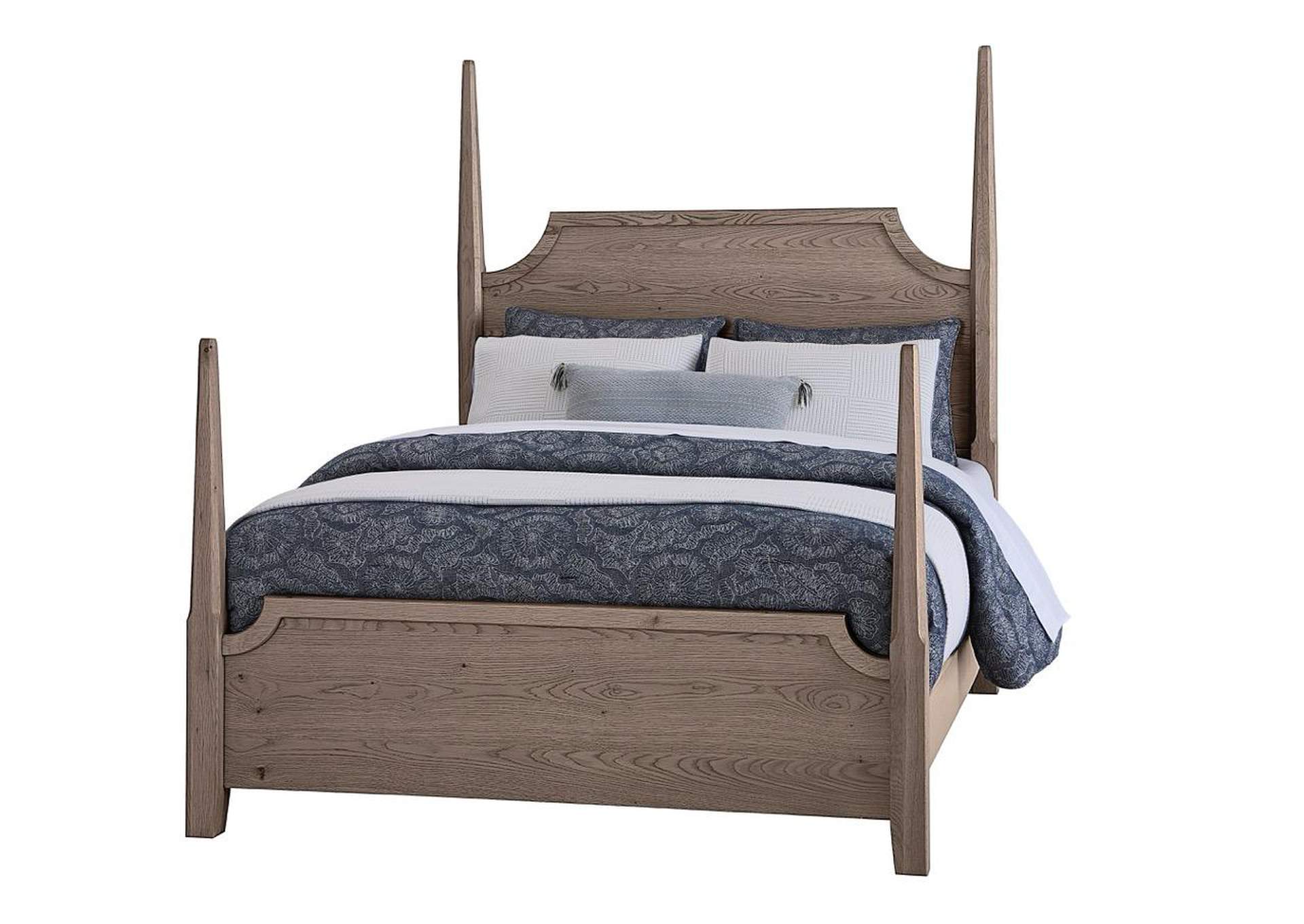 Tide & Timber-Grey Oak California King Pencil Poster Bed image 1