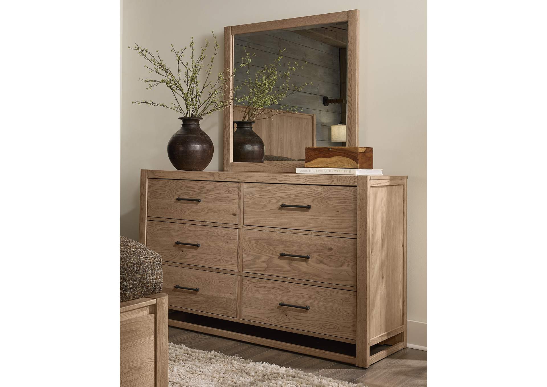 Lodge & Loft-Blond Oak Landscape Mirror image 1