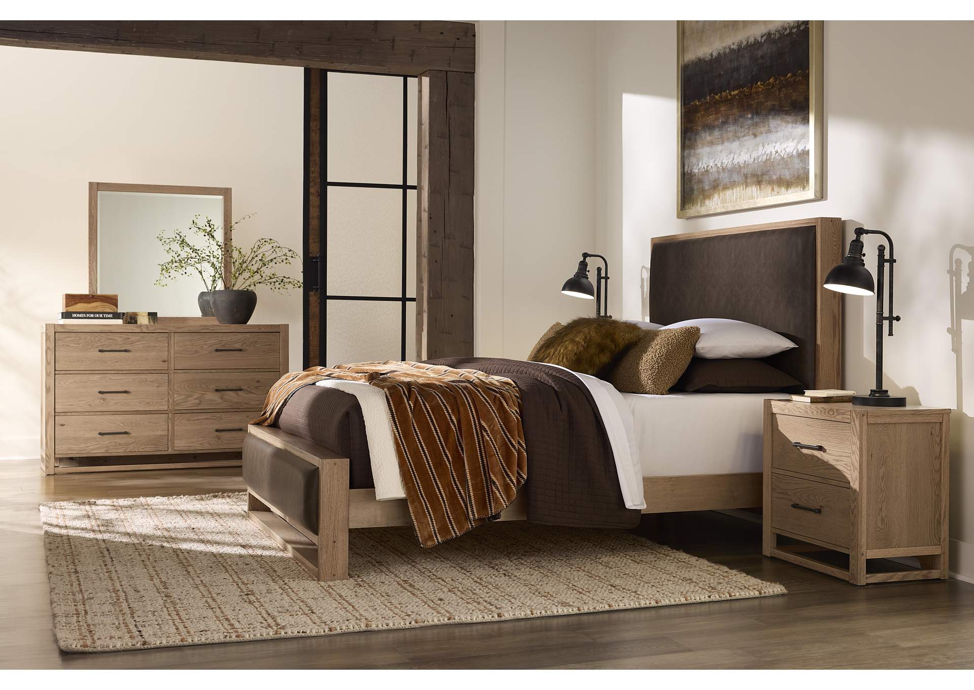 Lodge & Loft-Blond Oak Landscape Mirror image 8