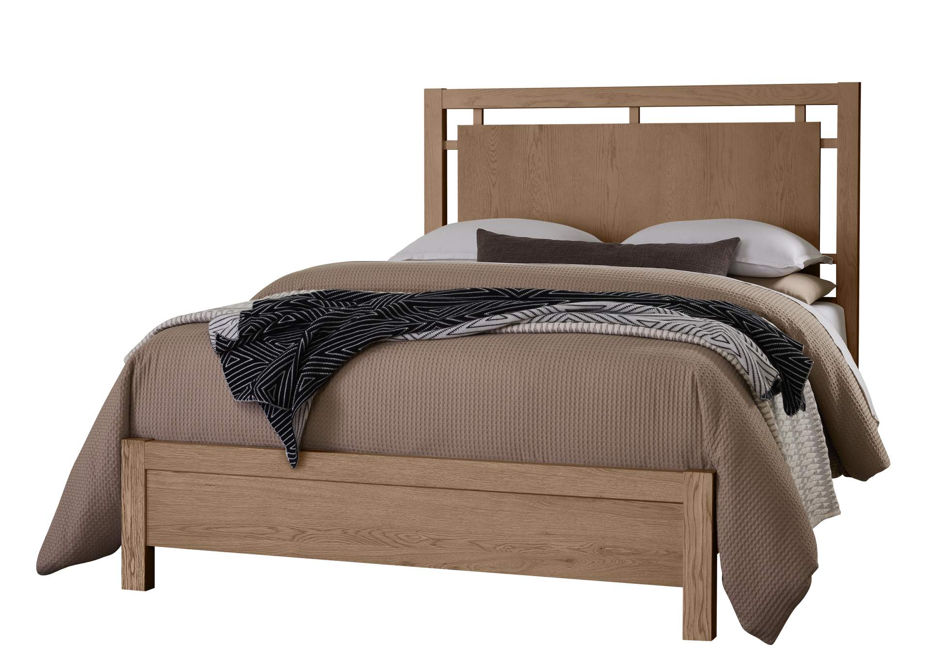Lodge & Loft-Blond Oak California King Floating Panel Bed image 1