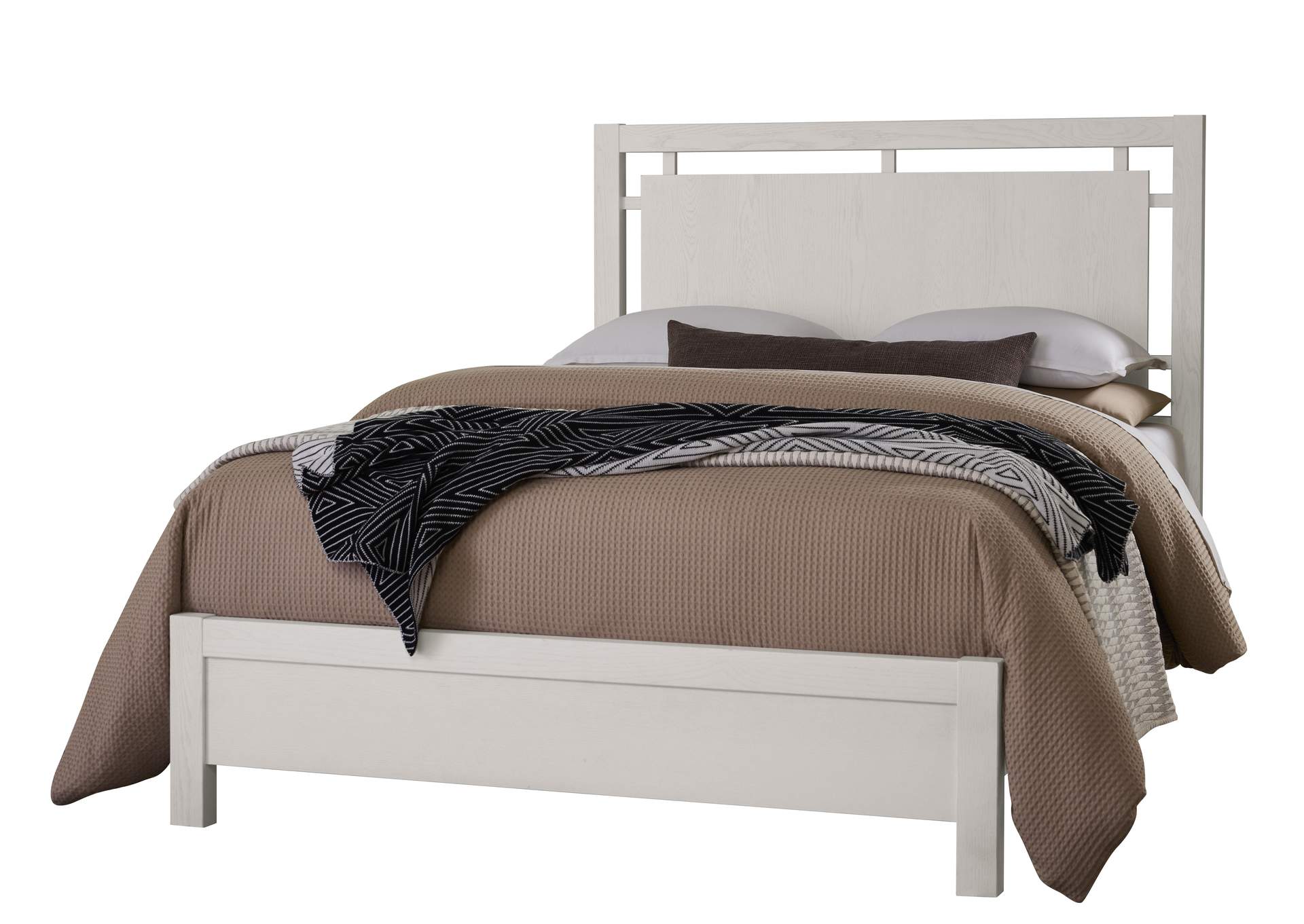 Lodge & Loft-Soft White King Floating Panel Bed image 1