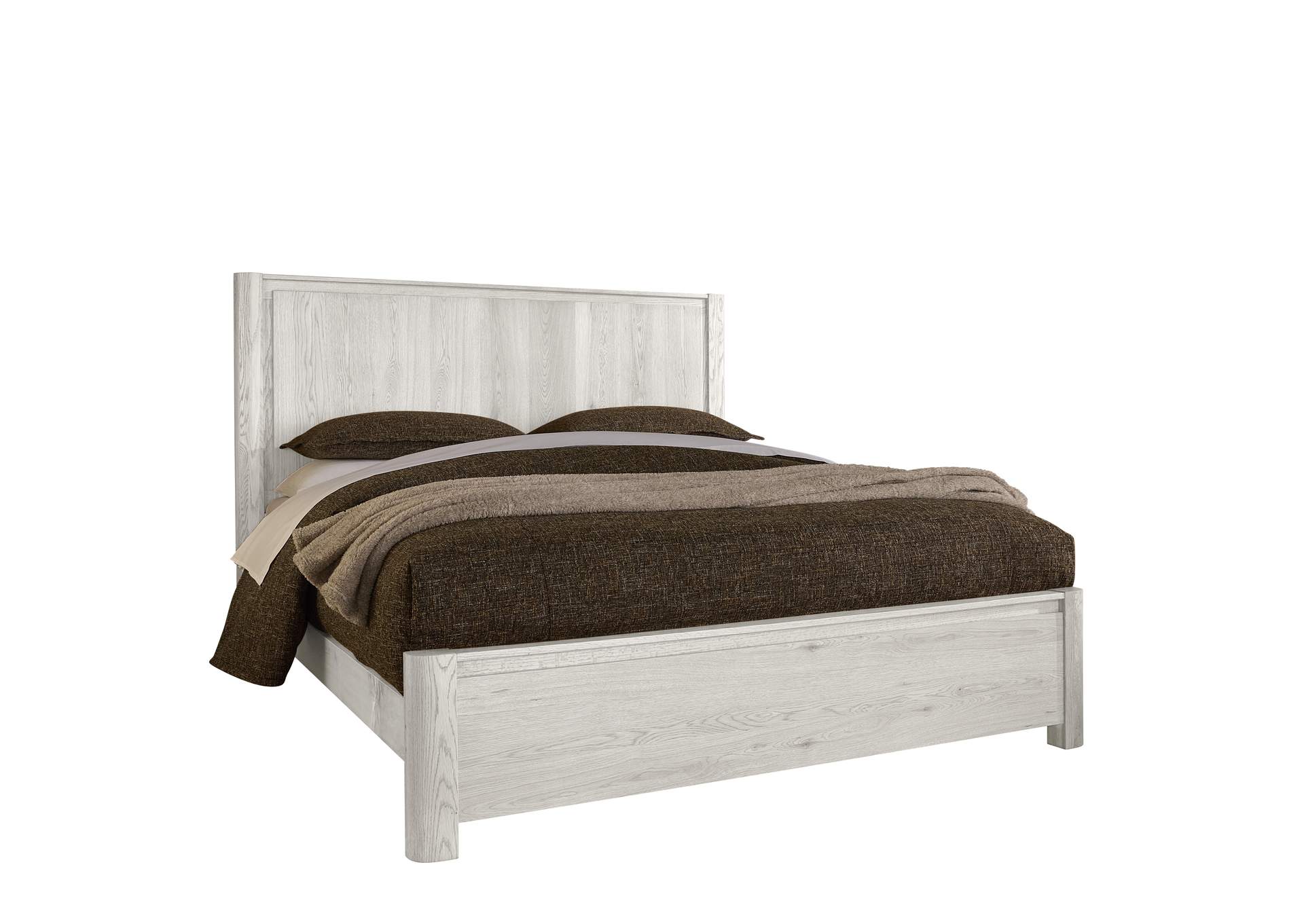 Lodge & Loft-Soft White King Radius Poster Bed image 1