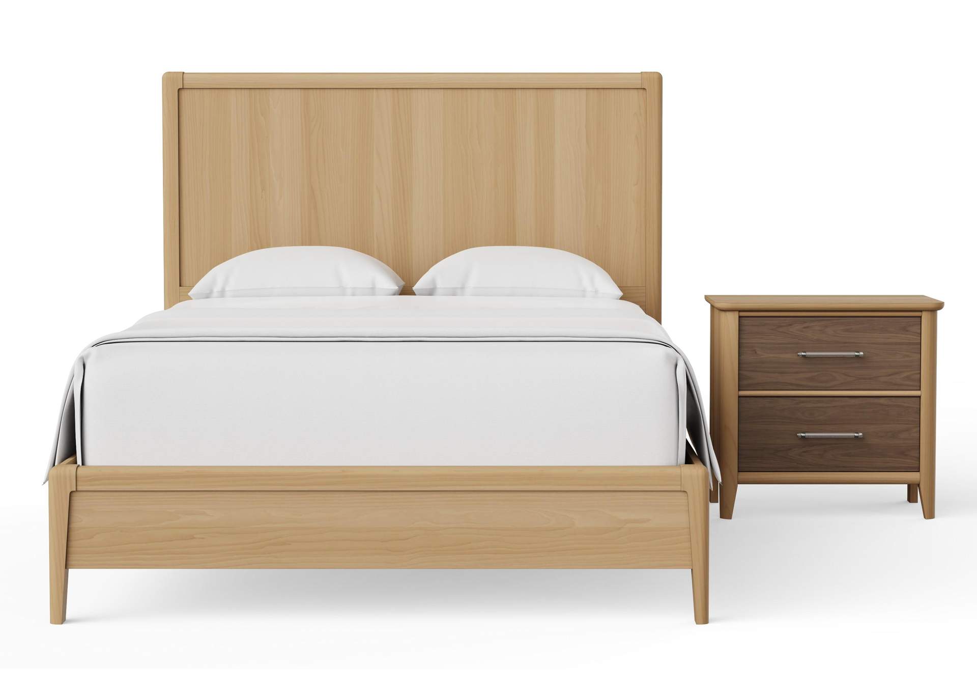 Nordhaven-Clear Maple King Panel Bed image 1