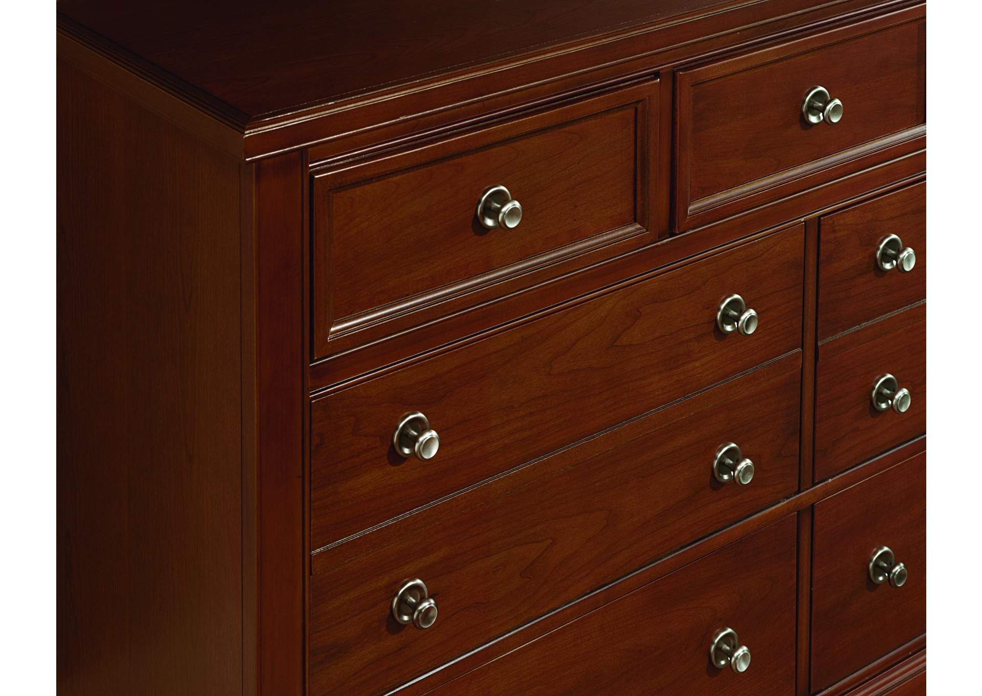 Jamestown Oak-Bleached Triple Dresser - 8 Drawer image 3