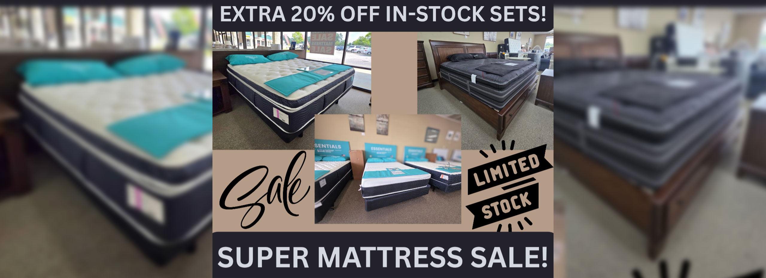 Super Mattress Sale Extra 20% Off Instock Sets
