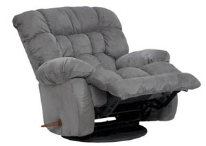 Teddy Graphite Swivel Rocker Recliner image 1