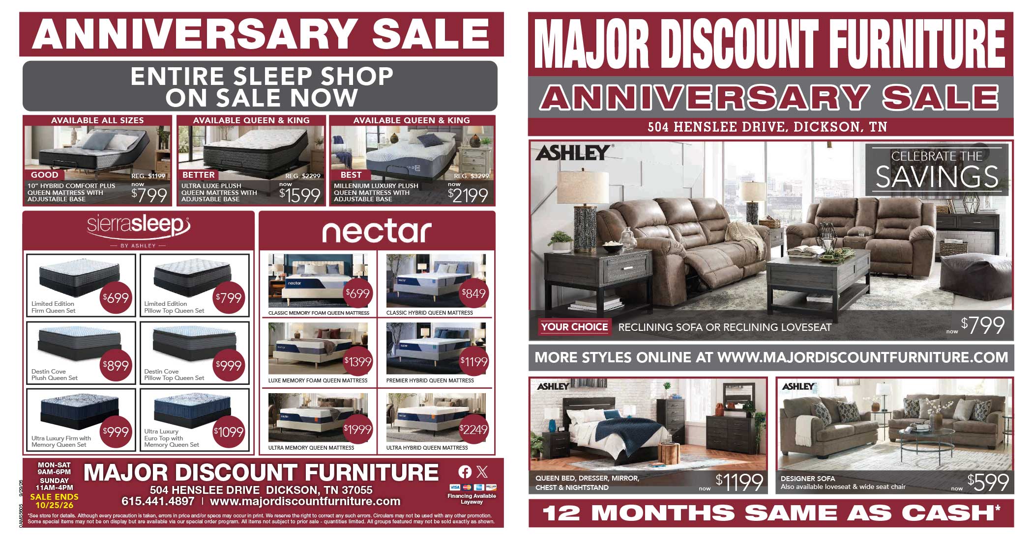 Anniversary Sale Page 1