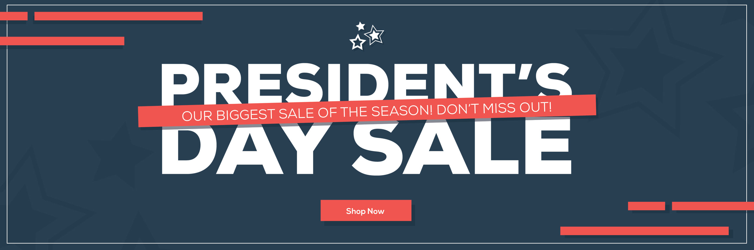 President's Day Sale - Shop Now
