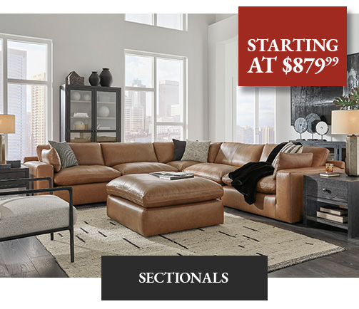 Sectionals Starting at $879.99 - Shop Now