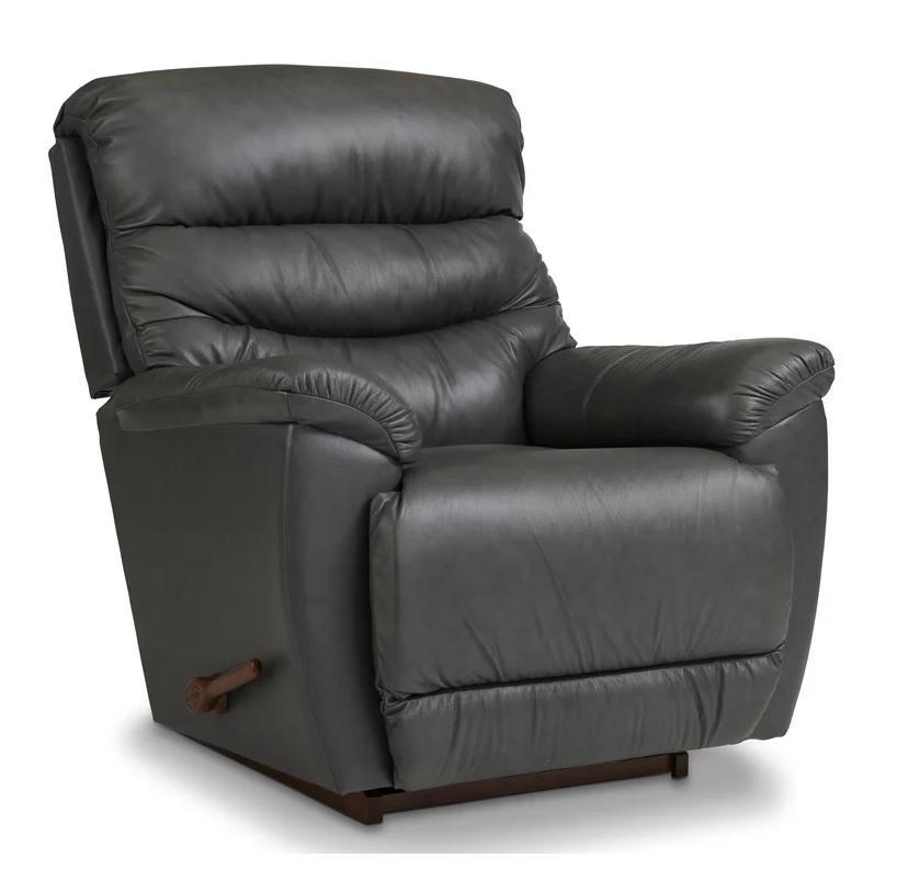 Lazboy 10-502 Rocker Recliner LB1728-56 Leather Gray image 1