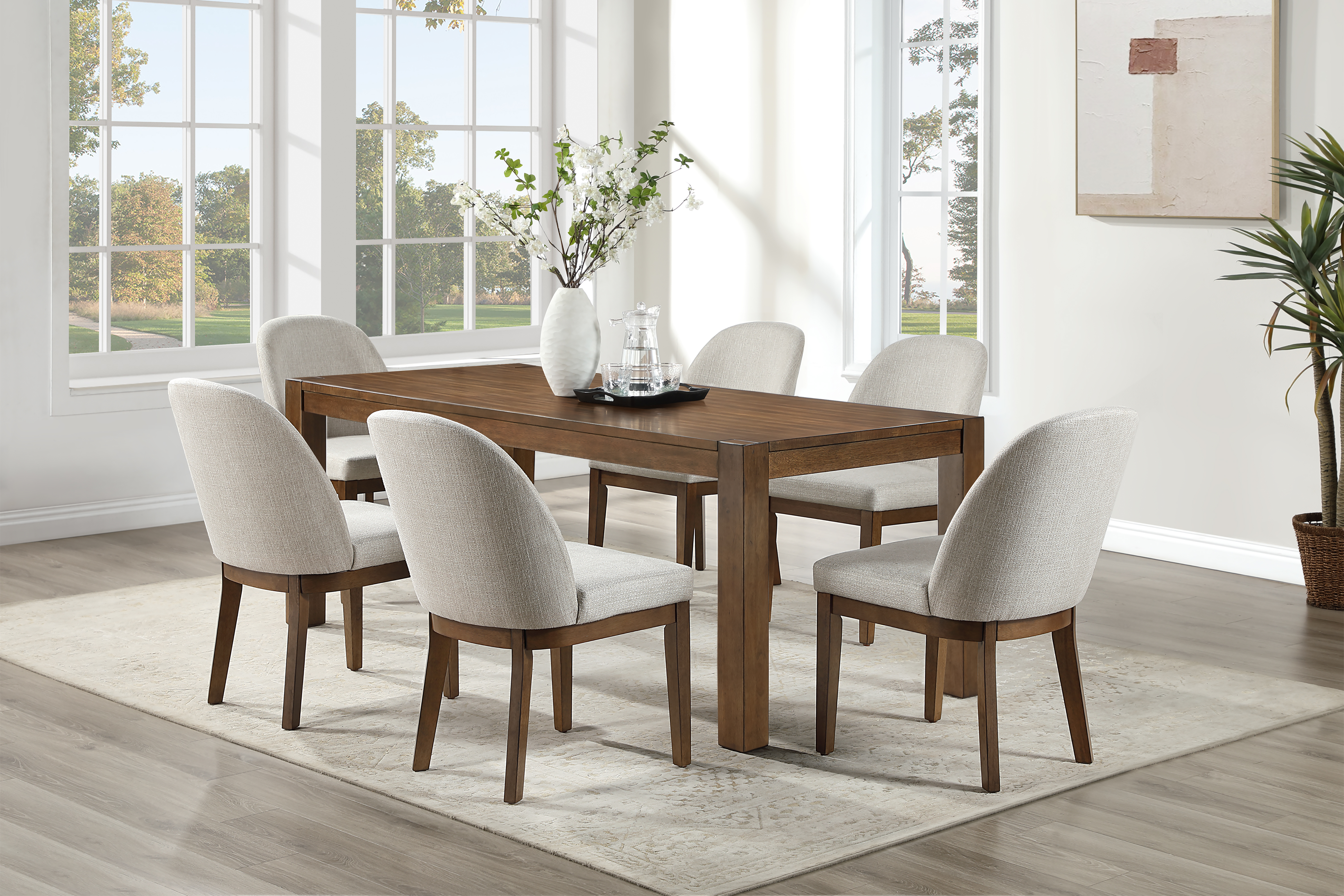 Phoenix 78" Table & 6 Chairs image 1