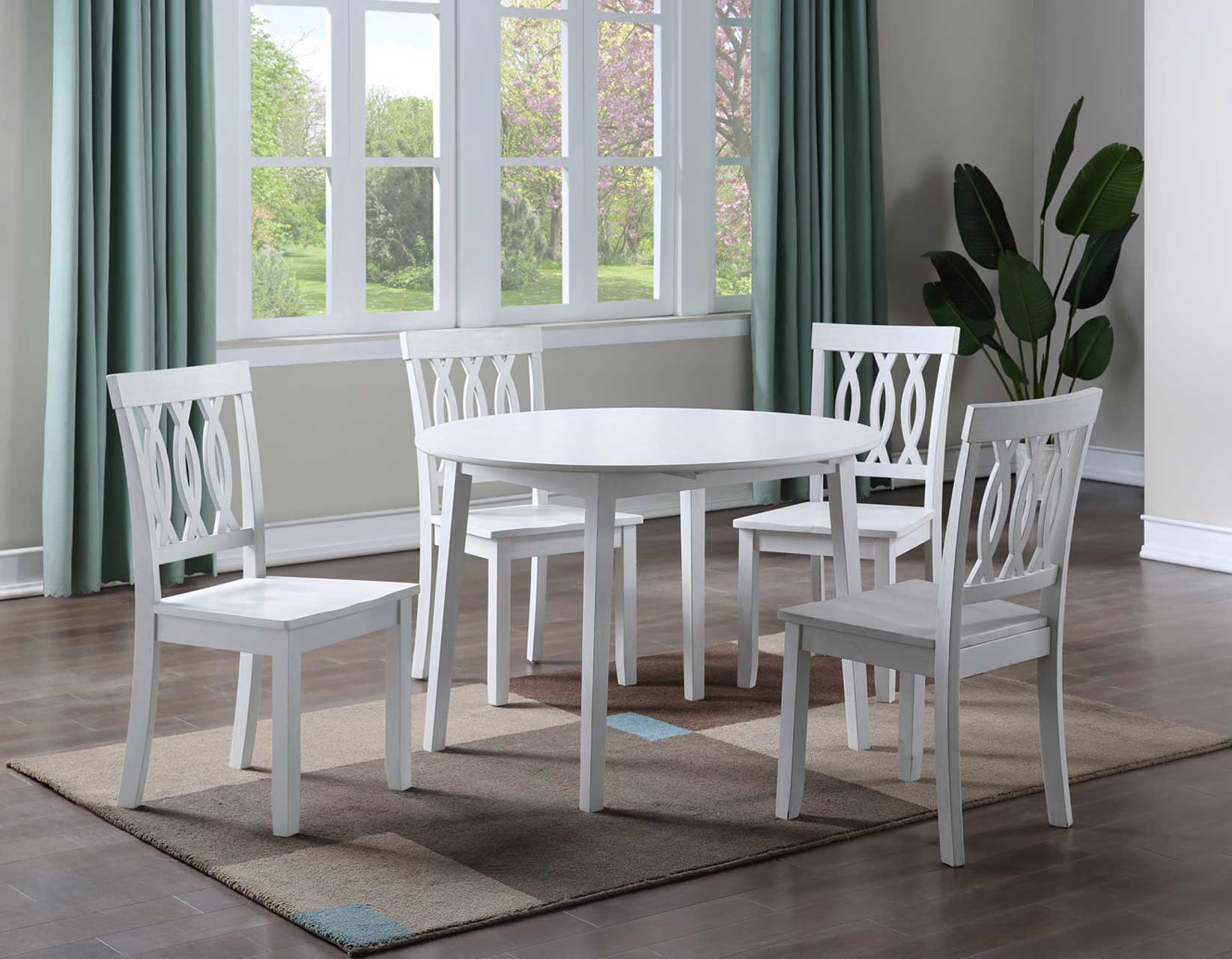 Steve Silver Naples Drop Down Table with 4 Chairs image 1