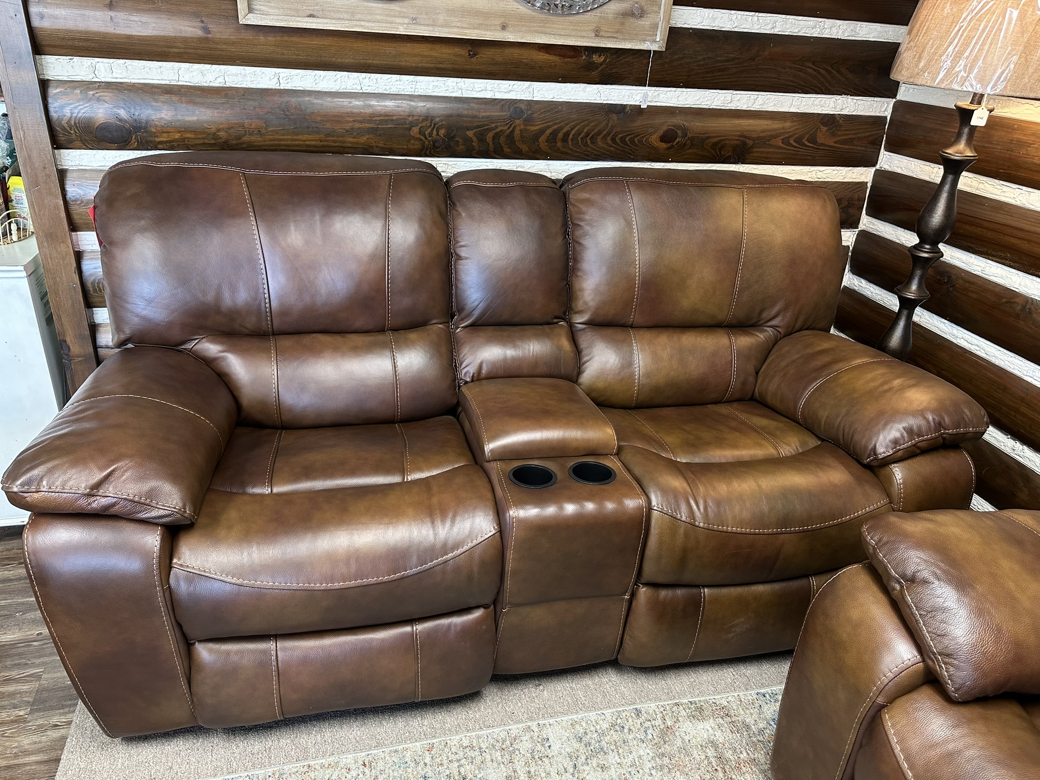 8625 Leather Reclining Loveseat 2041 image 1