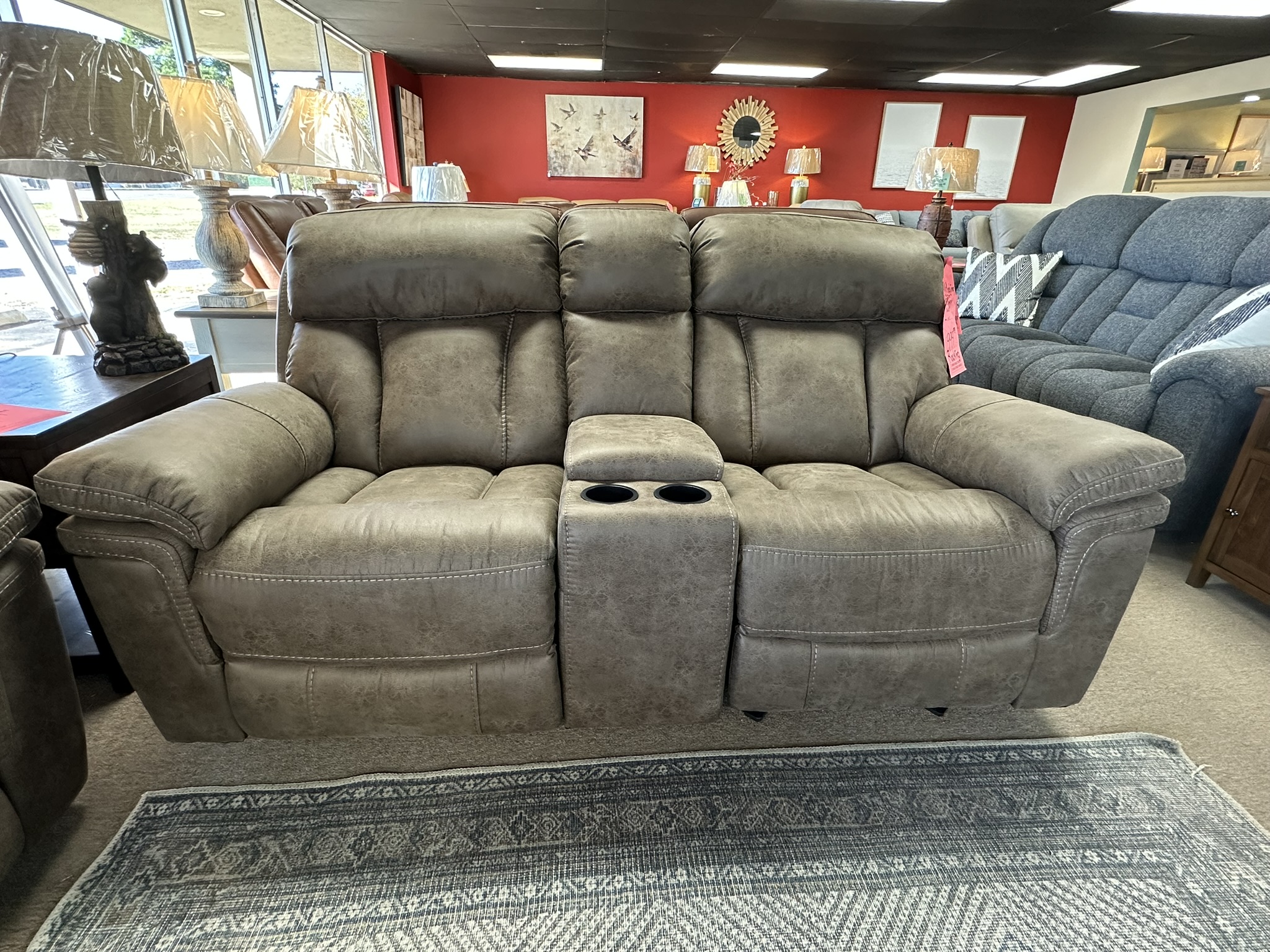 Cheers 9597 Rocking Reclining Loveseat Tumbleweed 25981