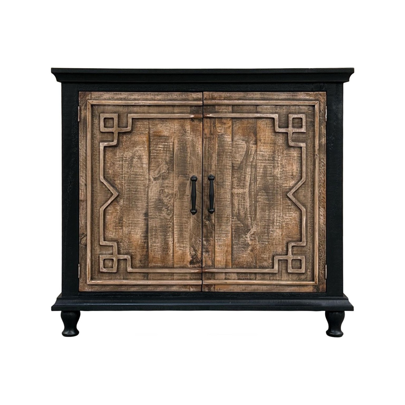 Britley 2 Door Console Black Jes Sandstone Doors MIC-BRITLEY-2DC image 1