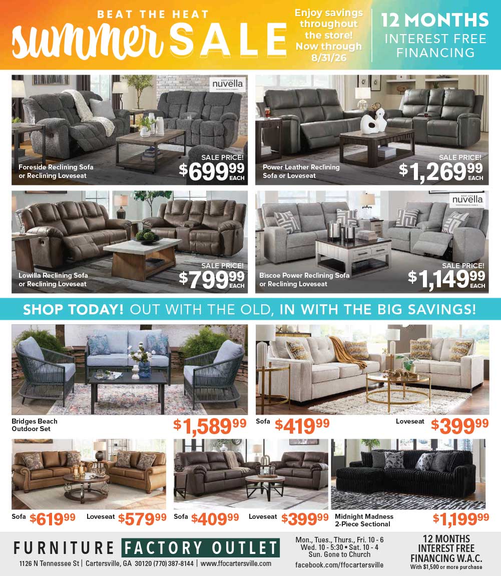 Beat the Head Summer Sale -  Page 1- Click Above to View Full Sized Ad
