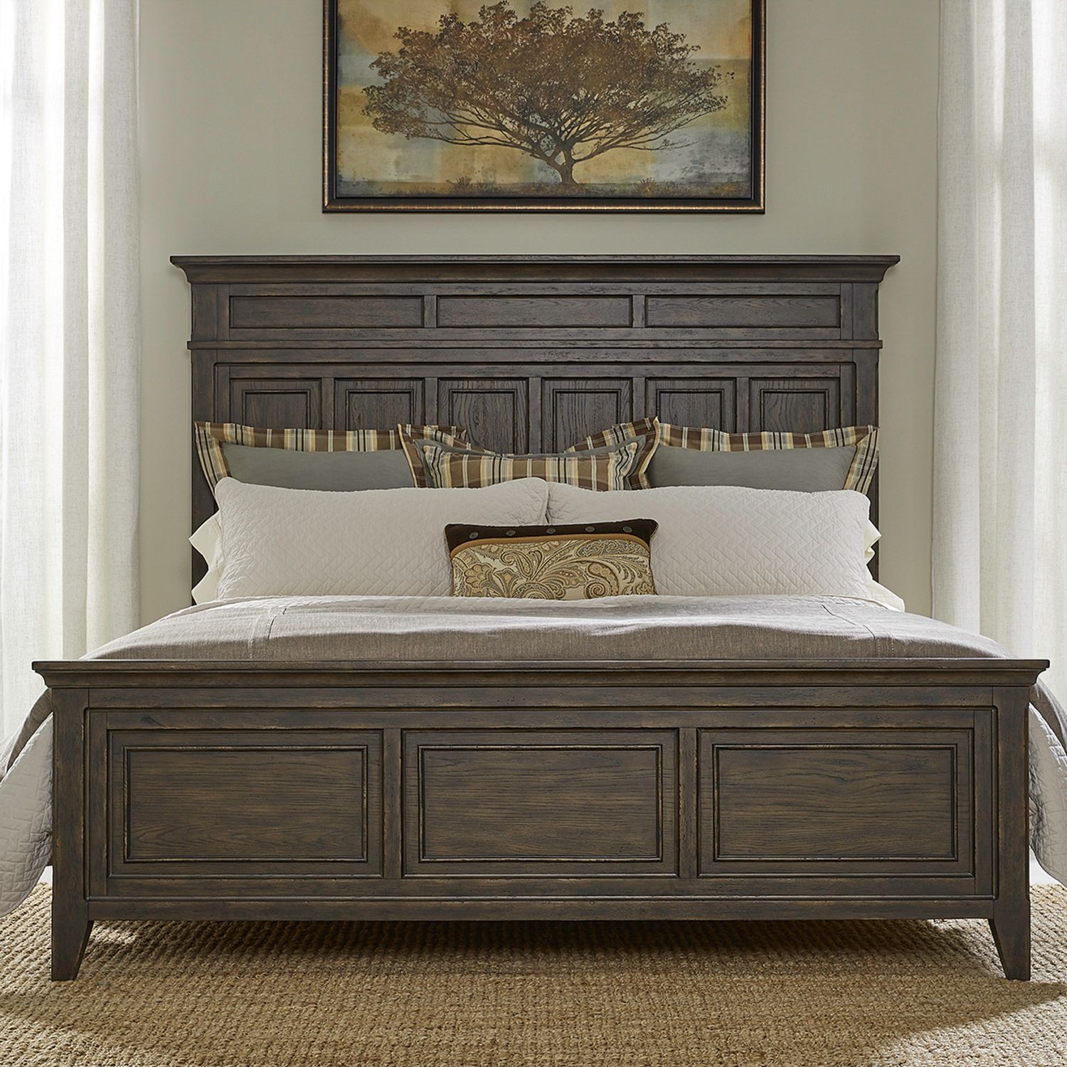  Paradise Valley King Panel Bed image 1