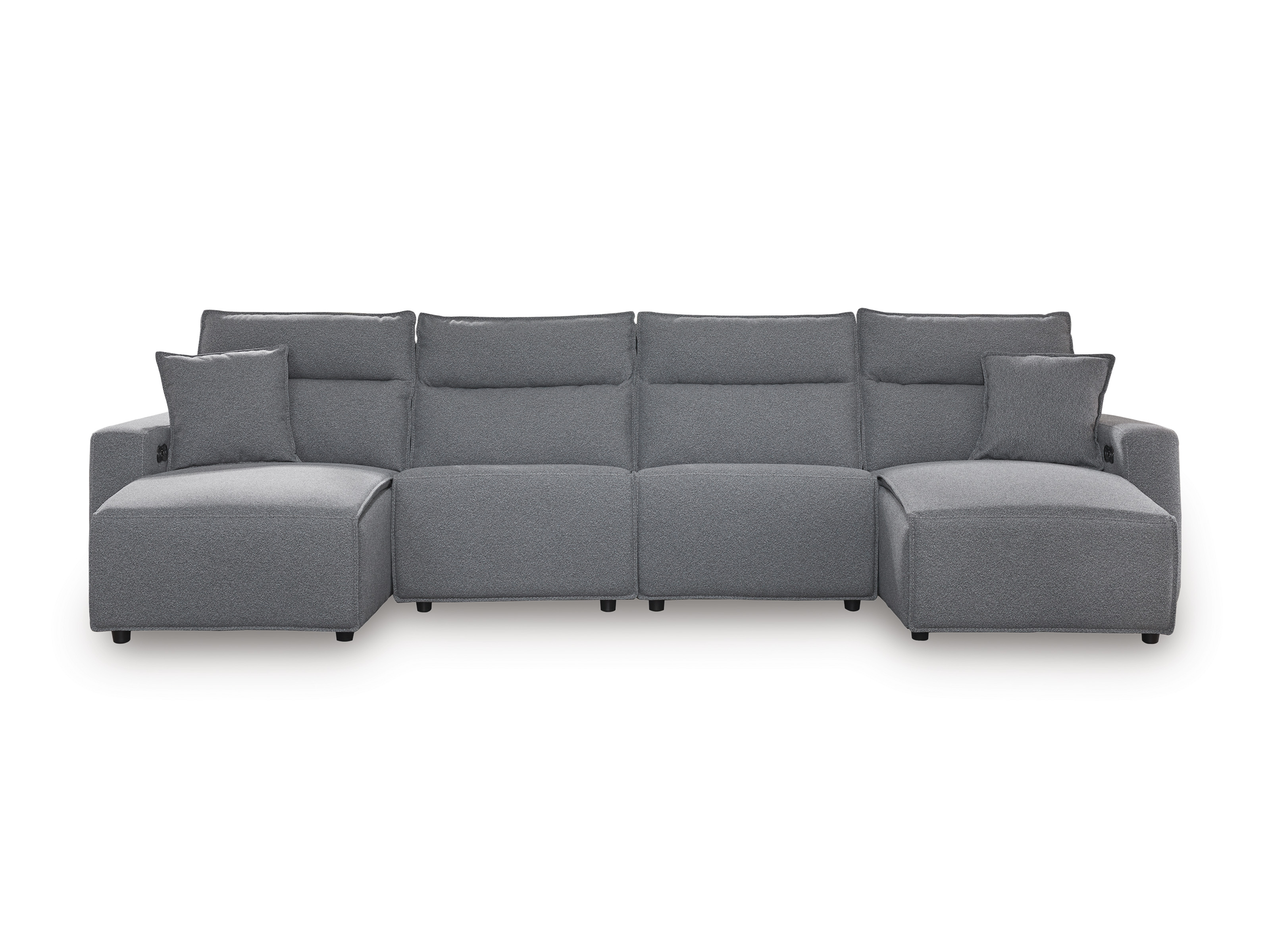ModMax II 4-Piece Reclining Sectional with RAF Chaise and Console image 1