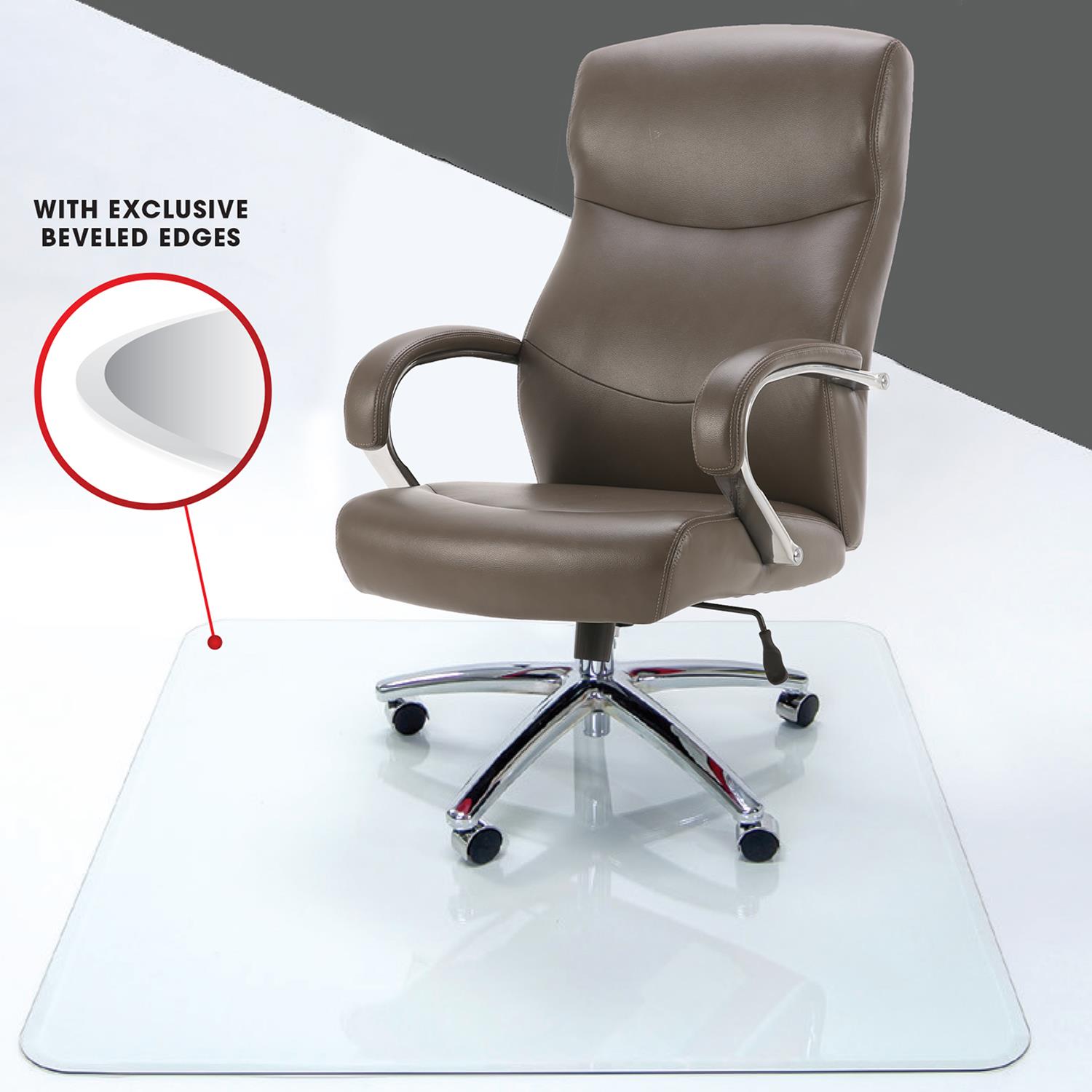 36X46 GLASS CHAIR MAT	 image 1
