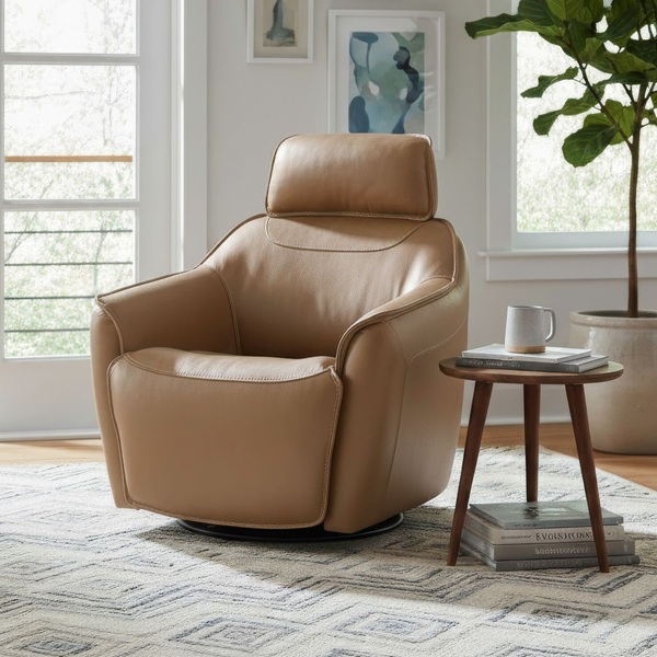 Swivel Accent Chair w/ Power Foot & Tilt image 1