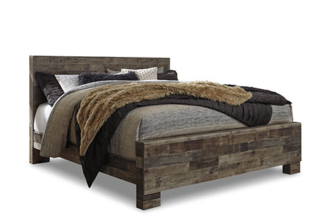 King Panel Platform Bed image 1