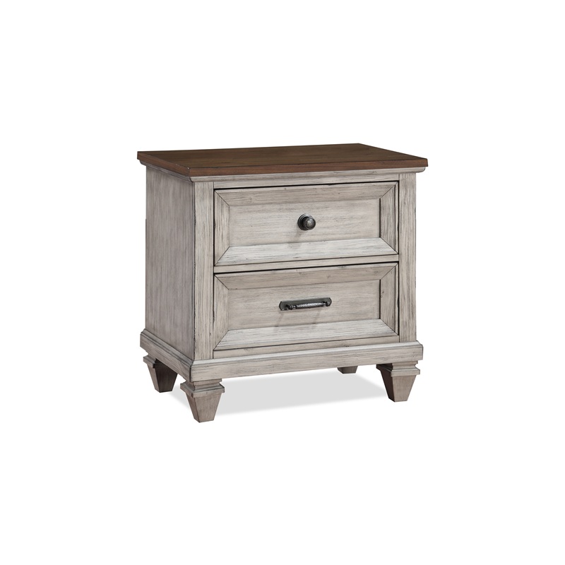 MARIANA NIGHTSTAND W/USB-VINTAGE CREME image 1
