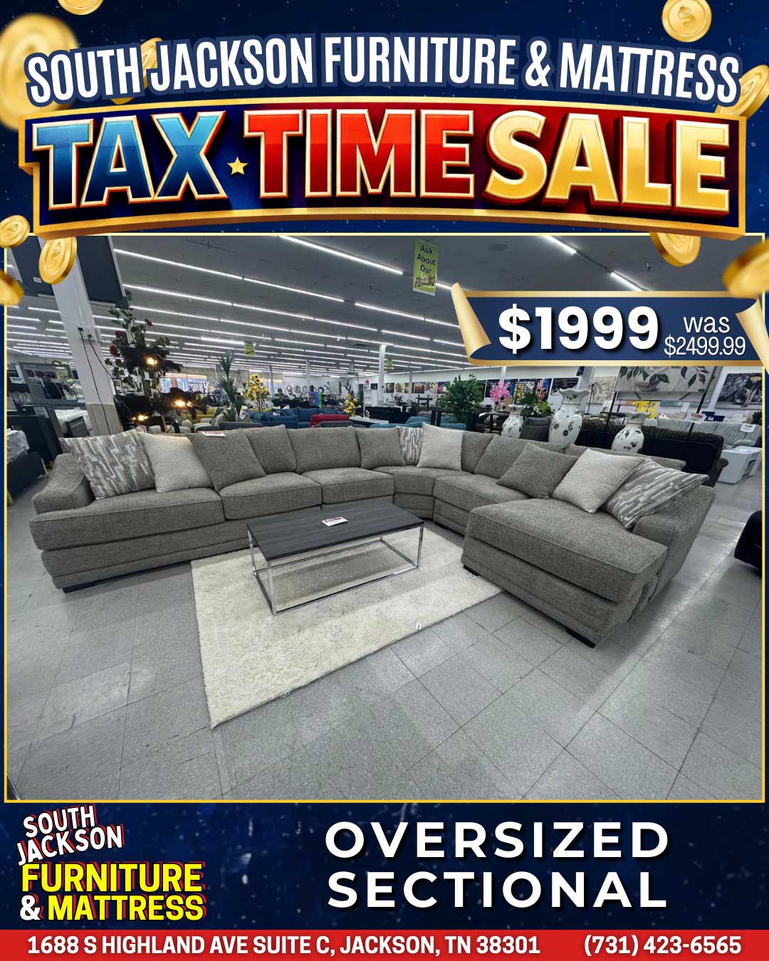 Tax Time Sale at South Jackson Furniture & Mattress