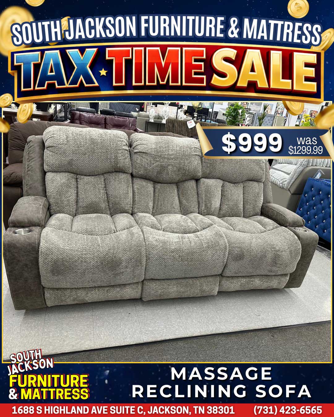 Tax Time Sale at South Jackson Furniture & Mattress