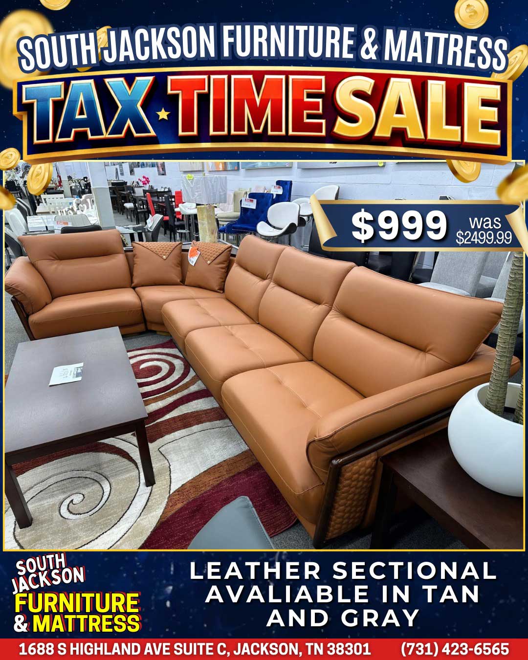 Tax Time Sale at South Jackson Furniture & Mattress