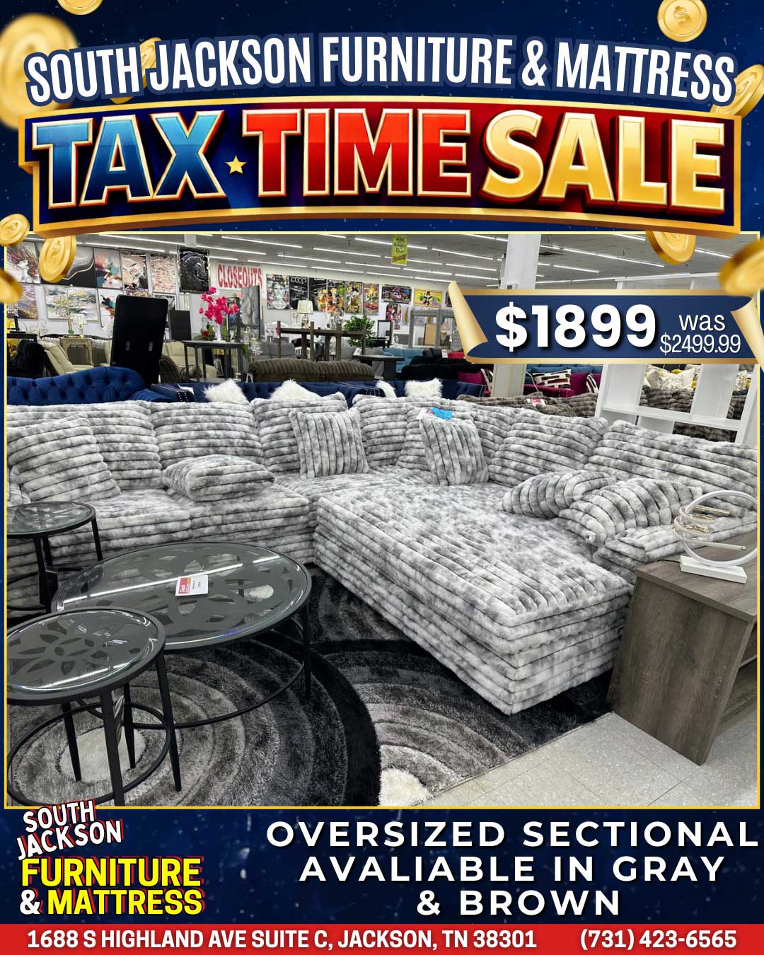 Tax Time Sale at South Jackson Furniture & Mattress