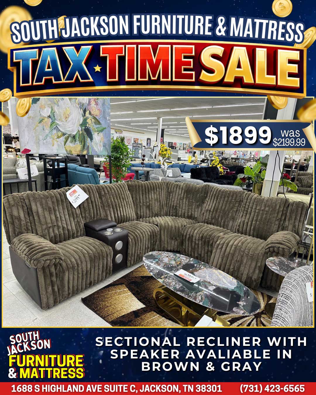 Tax Time Sale at South Jackson Furniture & Mattress