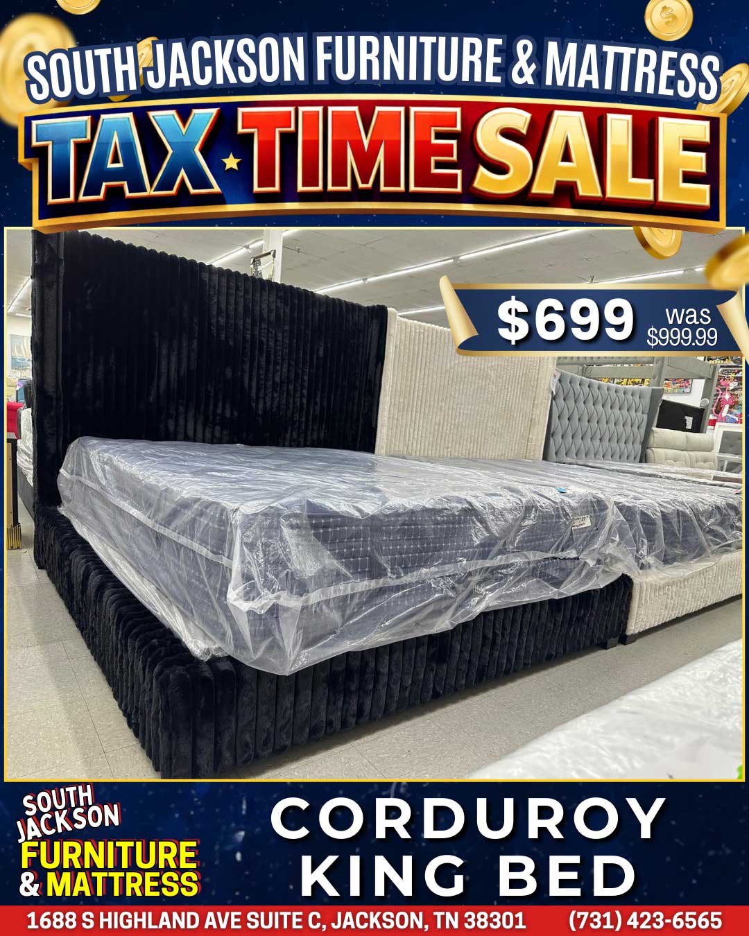 Tax Time Sale at South Jackson Furniture & Mattress