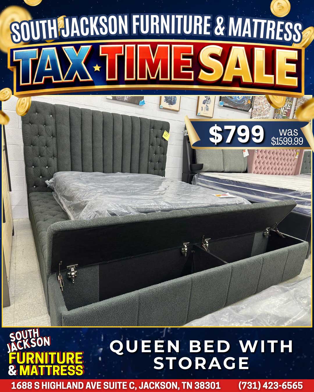 Tax Time Sale at South Jackson Furniture & Mattress