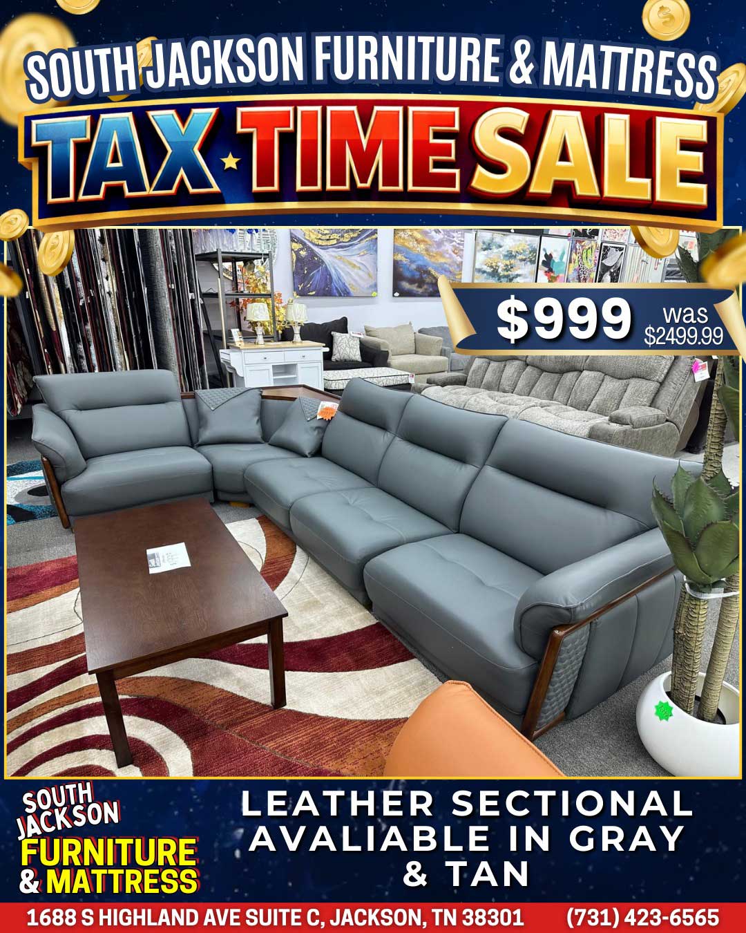 Tax Time Sale at South Jackson Furniture & Mattress