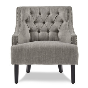 Nailhead Accent Chair Taupe image 1