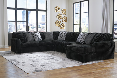 Midnight Madness 4 Pc Sectional image 1