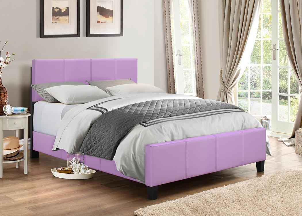 Full Platform Bed Lilac image 1