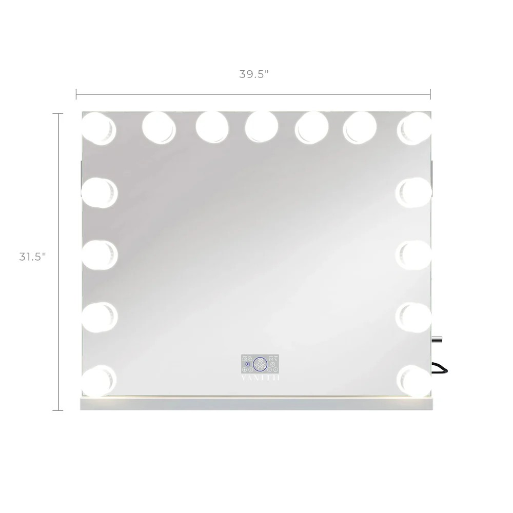 Emily Vanity Mirror with 15 Dimmable LED Bulbs-2