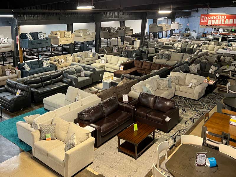 Showroom at birds eye view