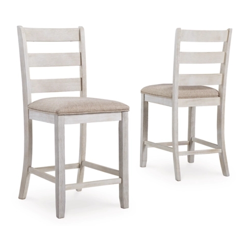 D394-124 Counter Height Pair of Chairs, Skempton image 1